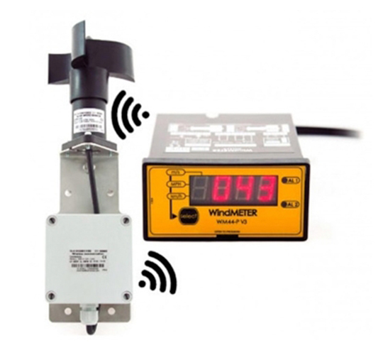 Anemómetro wireless com comunicação rádio