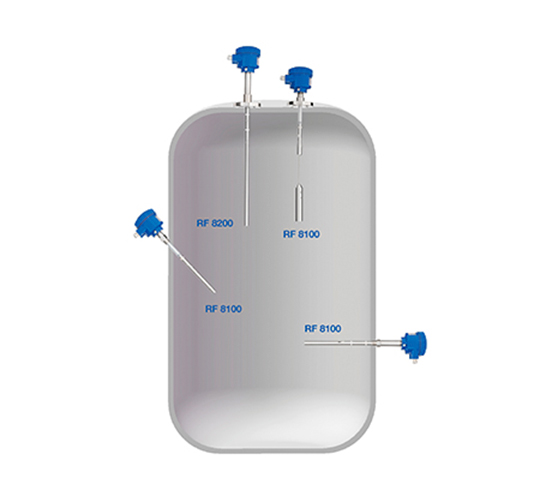 Sensor capacitivo para deteção de nível