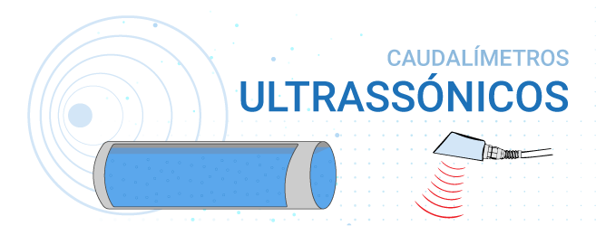 Representação de caudalímetros ultrassónicos